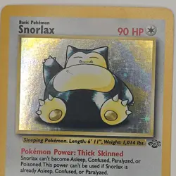 Wizards of the Coast Snorlax 11/64 Jungle Holo Rare Holo EN 1999 - Image 2