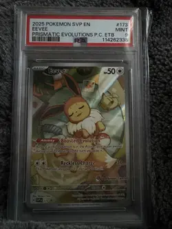 Pokemon TCG Eevee 173 SV Scarlet & Violet Promo Holo Pokemon Center PSA 9 - Image 2
