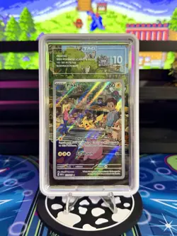 TAG 10 Pikachu #173/165 IR 2023 POKEMON SV 151 | W/ CUSTOM SLAB STICKER & CASE - Image 1