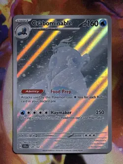 Crabominable 149/142, Stellar Crown Illustration Rare, Full Art Holo Pokemon TCG - Image 1