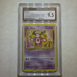 Pokemon CGC 9.5 Mr. Mime 013/034 Classic Holo Blastoise & Suicune ex Deck - Image 1