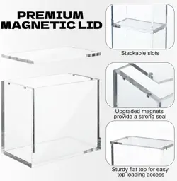 3PCS Pokemon Magnetic Booster Box Acrylic Case! Pokemon Card Protective Display - Image 3