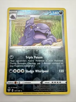 Muk 101/189 Rare DAA Darkness Ablaze Pokemon Reverse Holo NM/M - Image 1