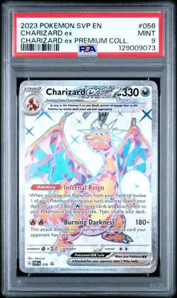 2023 POKEMON SVP EN-SV BLACK STAR PROMO #056 CHARIZARD EX PSA 9 - Image 1