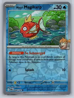 Misty's Magikarp 048/182 Common Destined Rivals Pokemon Reverse Holo Near Mint - Image 1