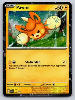 Pawmi (Cosmos Holo) 040 Holo Promo Scarlet & Violet Promo Pokemon Holo Near Mint - Image 1