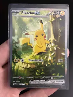 Pokemon Pikachu ex 276/217 SV 151 Secret Rare Holo Full Art English - Image 1
