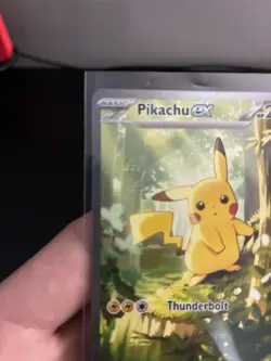 Pokemon Pikachu ex 276/217 SV 151 Secret Rare Holo Full Art English - Image 3