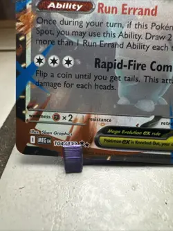 Pokemon TCG Mega Kangaskhan EX #104/132 Mega Evolutions Double Rare NM - Image 5