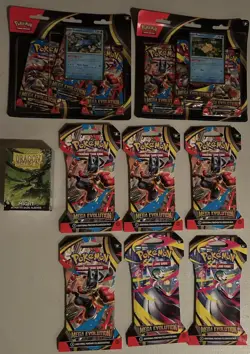 Pokemon Mega Evolution 3-Pack Blister Set of 2 Psyduck and Golduck + 6 Boosters - Image 1