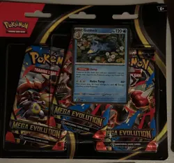 Pokemon Mega Evolution 3-Pack Blister Set of 2 Psyduck and Golduck + 6 Boosters - Image 3