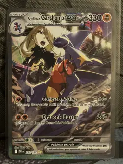 Pokemon TCG Cynthia's Garchomp EX Destined Rivals 232/182 - Image 1