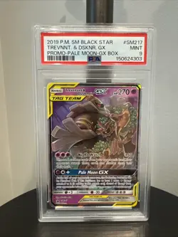 2019 Pokemon Pale Moon Gx Box Promo Trevenant & Dusknoir Gx #SM217 PSA 9 - Image 1