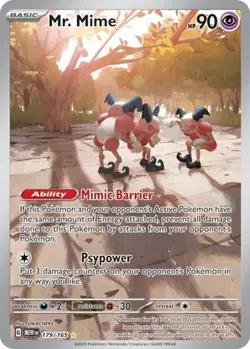 Mr. Mime (#179/165) - Holofoil SV - 151 LP Pokemon - Image 1