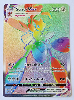 Pokemon TCG: Scizor VMax (Secret) Darkness Ablaze #193/189 Full Art MINT - Image 1