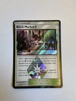 Black Market ◇ 134/181 Prism Star Rare Team Up Pokemon 2019 LP+ NM - Image 1