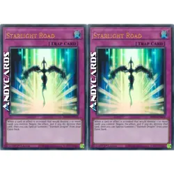 2x STARLIGHT ROAD (Cammino Luce Di Stelle) • Ultra R • BROL EN072 • 1Ed • Yugioh - Image 1
