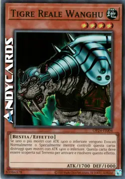 TIGRE REALE WANGHU • (King Tiger Wanghu) • Super R • OP24 IT004 • Unl • Yugioh! - Image 1
