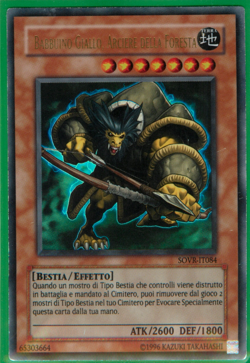 BABBUINO GIALLO, ARCIERE DELLA FORESTA • Ultra R • SOVR IT084 • Unl • Yugioh! - Image 1