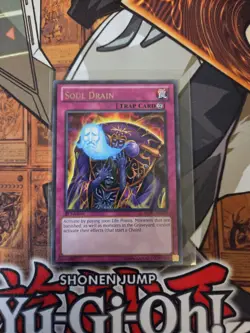 YUGIOH SOUL DRAIN REDU-EN078 RARE 1ST ED NM - Image 1