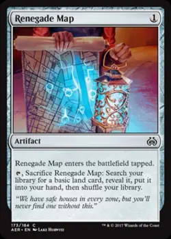 Renegade Map - Light Play MTG Aether Revolt - Image 1