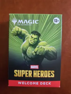 MTG Magic The Gathering Marvel Super Heroes Welcome Deck HULK Green & Blue - Image 1