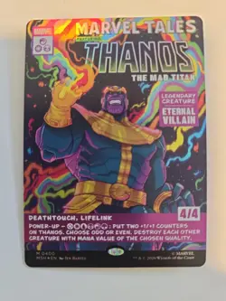 Thanos, The Mad Titan (Borderless) (0400) Marvel Super Heroes Foil + - Image 1