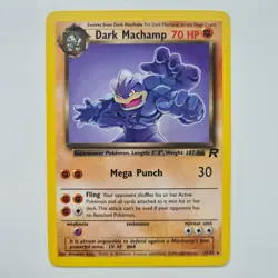 Dark Machamp 27/82 Rare Team Rocket Pokemon Card WOTC 2000 NM - Image 1