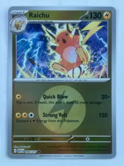 Raichu Energy Symbol Reverse Holo 056/217 Ascended Heroes NM Pokemon Fast Ship - Image 1