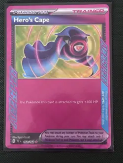 TCG Pokemon Hero's Cape Ace Spec Trainer #152/162 Temporal Forces NM Condition - Image 1