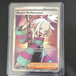 Pokemon TCG Roxie's Performance 112/086 Chaos Rising Full Art Holo NM - Image 1