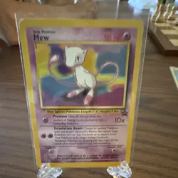 Pokemon TCG Mew Wizards Black Star Promos #9 Promo Holo Eng Basic 50 HP - Image 1