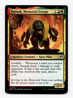 Tannuk, Memorial Ensign [Edge of Eternities] MTG Magic NM/M 🔥🌳 - Image 1