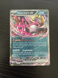 Pokemon Fezandipiti ex 142/217 Ascending Heroes English NM Pack To Sleeve Pulled - Image 1