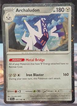 Archaludon 107/142 NM Cosmos Promo Pokemon TCG Holo Foil Stellar Crown Blister - Image 1