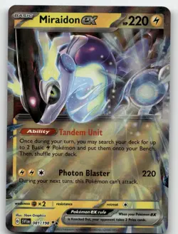 MIRAIDON EX 081/198 DOUBLE RARE SCARLET & VIOLET POKEMON NEAR MINT - Image 2