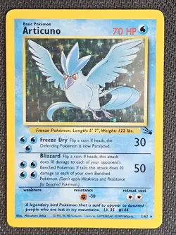 Articuno Holo 2/62 Fossil LP Pokemon TCG - Image 1