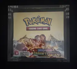 Pokemon TCG Sword & Shield Darkness Ablaze Booster Box w/Acrylic Case - Image 1