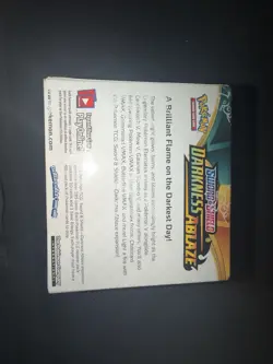 Pokemon TCG Sword & Shield Darkness Ablaze Booster Box w/Acrylic Case - Image 3