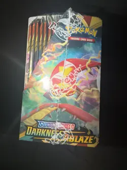 Pokemon TCG Sword & Shield Darkness Ablaze Booster Box w/Acrylic Case - Image 4