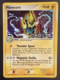 Pokemon - Manectric 38/107 Reverse Holo (Stamped) - Deoxys - Excellent - Image 1