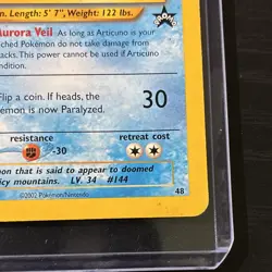 Pokemon TCG Articuno 48/53 Promo Regular Wotc Basic 80 HP English - Image 4