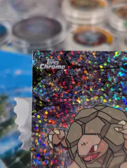 TOPPS Pokemon Series 1 #76 Golem Sparkle Chrome Holo Foil Rare LP - Image 2
