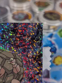 TOPPS Pokemon Series 1 #76 Golem Sparkle Chrome Holo Foil Rare LP - Image 3