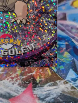 TOPPS Pokemon Series 1 #76 Golem Sparkle Chrome Holo Foil Rare LP - Image 4