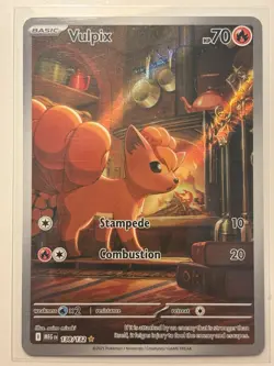 Vulpix Full Art Holo Illustration Rare 138/132 Mega Evolution ENG 2025 NEAR MINT - Image 1