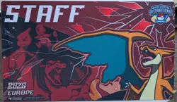 Pokemon EUIC 2026 STAFF EXCLUSIVE Mega CHARIZARD Y PLAYMAT - Image 1