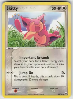 Skitty 64/92 Common Legend Maker Pokemon Moderately Played - Image 1