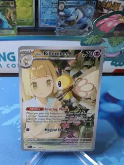 Lillie's Ribombee 164/159 Pokemon Journey Together Illustration Rare NM - Image 1
