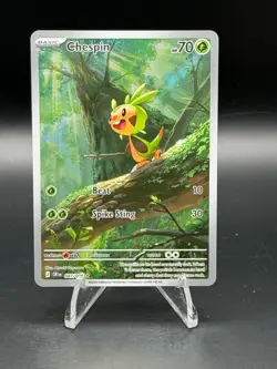 Chespin 087/086 - Mega Evolution: Chaos Rising - Pokemon TCG Illustration Rare - Image 1